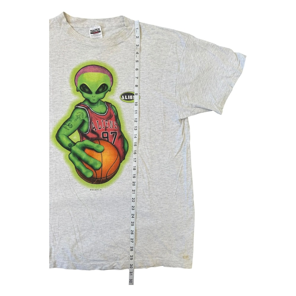 Alien Workshop T-Shirt Mens XL Grey Good 90s Rodman Alien Graphic Tee Tultex Tag - Picture 9 of 9